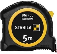 Stabila Ma&szlig;band STABILA Taschenbandma&szlig; BM 300, 5 m, doppelseitige metrische...