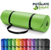 TRESKO Gymnastikmatte rutschfest mit Tragegurt Sportmatte gepolstert, Yogamatte