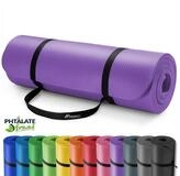 TRESKO Gymnastikmatte rutschfest mit Tragegurt Sportmatte gepolstert, Yogamatte