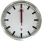 unilux Uhr Wanduhr STATION 400124567 Funk metallgrau
