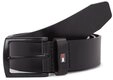 Tommy Hilfiger Lederg&uuml;rtel Denton Matte 3,5 cm breit mit mattschwarzer Schnalle