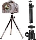 Hama Mini-Stativ Ball L Tripod 14-21cm Schwarz/Silber Kamerastativ (Dreibein