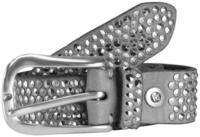 b.belt Lederg&uuml;rtel Zoe Silver Stud Belt aus echtem Leder