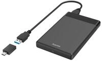 Hama Festplatten-Geh&auml;use USB-Festplattengeh&auml;use f&uuml;r 2,5" SSD u. HDD-Festplatten