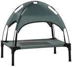 PawHut Tierbett Hundeliege mit Baldachin, Taftstoff, Atmungsaktiv, Netzstoff,...