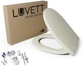 LUVETT WC-Sitz C100 mit Absenkautomatik, Duroplast Antibakteriell, Universelle O-Form