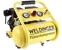 WELDINGER Kompressor FK95 compact Fl&uuml;sterkompressor 750W innenbeschichteter Tank,