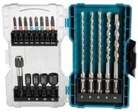 Makita Bohrer- und Bit-Set Bit-Set E-07026 Bohrer Bit-Set 18 tlg. SDS-Plus