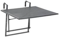 Greemotion Balkonh&auml;ngetisch Toulouse XL eisengrau klappbar 70 x 70 cm...