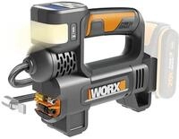 Worx Akku-Handkompressor WX092.9, Set, inkl. Zubeh&ouml;r - ohne Akku, LED Lampe,