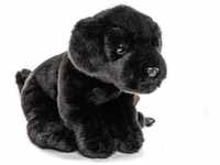 Uni-Toys Kuscheltier Labrador Welpe schwarz, m.Leine - Höhe 23 cm -...