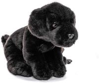 Uni-Toys Kuscheltier Labrador Welpe schwarz, m.Leine - H&ouml;he 23 cm - Pl&uuml;sch-Hund,