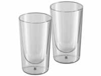 WMF Latte-Macchiato-Glas KINEO, 2er Set, 270 ml, Transparent, Borosilikatglas,
