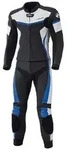 Held Biker Fashion Motorradkombi Spire 2-Teiler Motorrad Lederkombi blau|schwarz 50