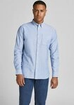 Jack & Jones Langarmhemd BROOK OXFORD mit Button-Down Kragen