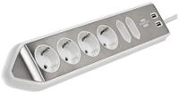 Brennenstuhl Ecksteckdosenleiste 6-fach mit USB 1153590620 Steckdosenleiste,...