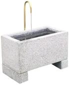 Dehner Gartenbrunnen Salzburg, 60 x 72 x 35 cm, Granit/Metall, grau, 60 cm Breite,