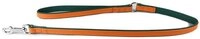 Das Lederband Hundeleine Hundeleine Firenze orange/forest