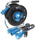 KALLE DAS KABEL Campingkabeltrommel CEE 230V 16A 2,5 IP44 25m Anschlussltg+Adapterltg