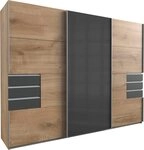 Wimex Schwebet&uuml;renschrank Saigon, Kleiderschrank mit Schiebet&uuml;r mit Glaselementen,