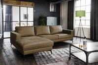 KAWOLA Ecksofa BLOOM, Couch L-Form rechts oder links Leder verschiedene Farben