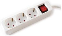 VALUE 3-fach Steckdosenleiste mit Schalter,10 m 19.99.1079 Steckdosenleiste, mit