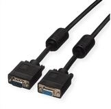 ROLINE SVGA-Kabel HD15 ST - BU mit Ferritkern Video-Kabel, HD D-Sub 15-polig (HD-15),