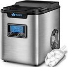 tillvex Eisw&uuml;rfelmaschine Edelstahl 12 kg - 24h, Eisw&uuml;rfelbereiter mit Timer,...