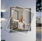 Windhager Insektenschutz-Fensterrahmen Flexi Fit, Fliegengitter teleskopierbar...