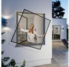Windhager Insektenschutz-Fensterrahmen Flexi Fit, Fliegengitter teleskopierbar...