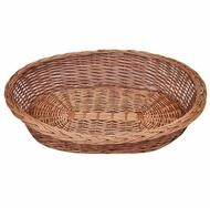 vidaXL Tierbett, Hundebett aus Weide Natur 90 cm