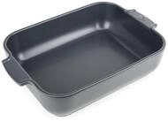 PEUGEOT Auflaufform APPOLIA Keramik 32cm Rechteckig Schiefergrau Backofen, Keramik,