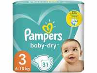 Pampers Windeln Pampers Baby-Dry Größe 3 Windeln 31 bis zu 12 Stunden Schutz...