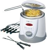 CLATRONIC Fritteuse FFR 2916, Cool Touch-Geh&auml;use, 1 Liter, abnehmbarem Griff