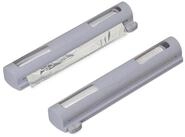 relaxdays Folienspender Folienschneider 2er Set grau