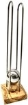 Olivenholz-erleben Nussknacker mit Edelstahl und Olivenholz, (2-tlg., Schwere