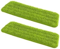 WENKO Reinigungsb&uuml;rste Wenko Ersatzbez&uuml;ge f&uuml;r Spr&uuml;h-Mop, 2er Set,...