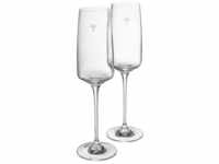 JOOP! Sektglas JOOP! LIVING - SINGLE CORNFLOWER Champagnerglas 2er Set, Glas