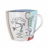 Ritzenhoff & Breker Tasse, Porzellan, mit Horoskop Schl&uuml;sselanh&auml;nger