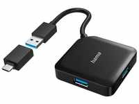 Hama USB-C Multiport Adapter Set 2 in1, USB-C, USB-A, USB 3.2 Gen1, schwarz