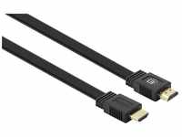 MANHATTAN Flaches High Speed HDMI-Kabel mit Ethernet-Kanal HDMI-Kabel