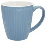 Greengate Becher Alice Becher mit Henkel sky blue 0,4l, Steingut