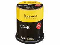 Intenso CD-Rohling CD-R 80 Min/700 MB Intenso 52x in Cakebox 100 Stk