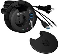 ICY BOX USB-Verteiler IB-HUB1430-CR, Multiport, Tisch Hub, USB 3.0, Type A,...