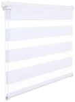 Doppelrollo, Woltu, Lichtschutz, ohne Bohren, freih&auml;ngend, Klemmfix, Lichtschutz