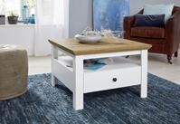 trendteam Couchtisch Couchtisch Wohnzimmertisch Universal, Artisan Eiche / wei&szlig;