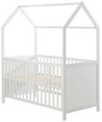 roba&reg; Babybett Hausbett 70 x 140 cm, Babybett in Hausoptik, h&ouml;henverstellbar,
