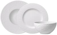 Villeroy & Boch Geschirr-Set Manufacture Rock blanc (6-tlg), 2 Personen, Fine