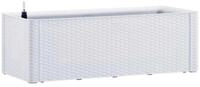vidaXL Hochbeet Garten-Hochbeet mit Selbstbew&auml;sserungssystem Wei&szlig; 100x43x33...