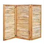 NOOR Paravent Haselnuss - klappbar - Sichtschutz-Module (3 St), aus Naturmaterialien